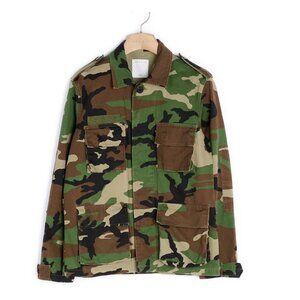 NWT SANDRO CAMOUFLAGE PRINT JACKET SZ S